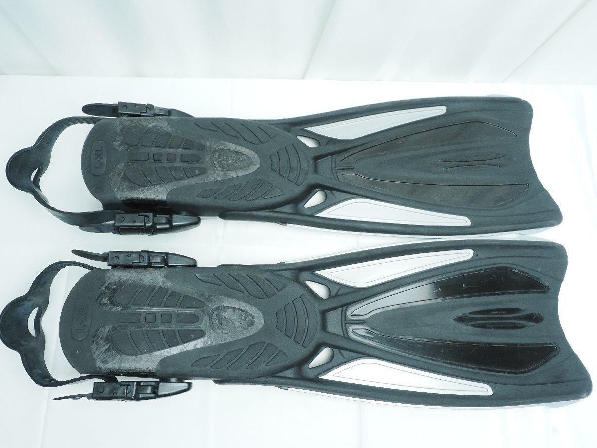 TUSA ツサ SOLLA ソラ フィン バンジーストラップ カラー:ブラック サイズ:L-XL(28-32cm) ランク:A [3F-63016]_画像3