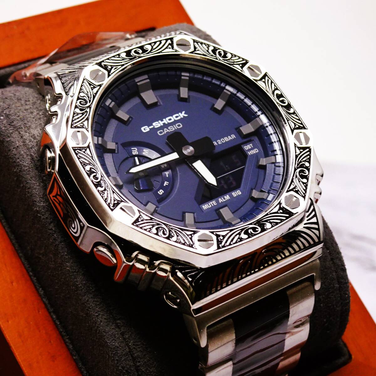 〓新品〓GショックCUSTOM・MADE腕時計本体付GA2100ステンレス製 〓新品〓GショックCUSTOM・MADE腕時計本体付GA2100ステンレス製