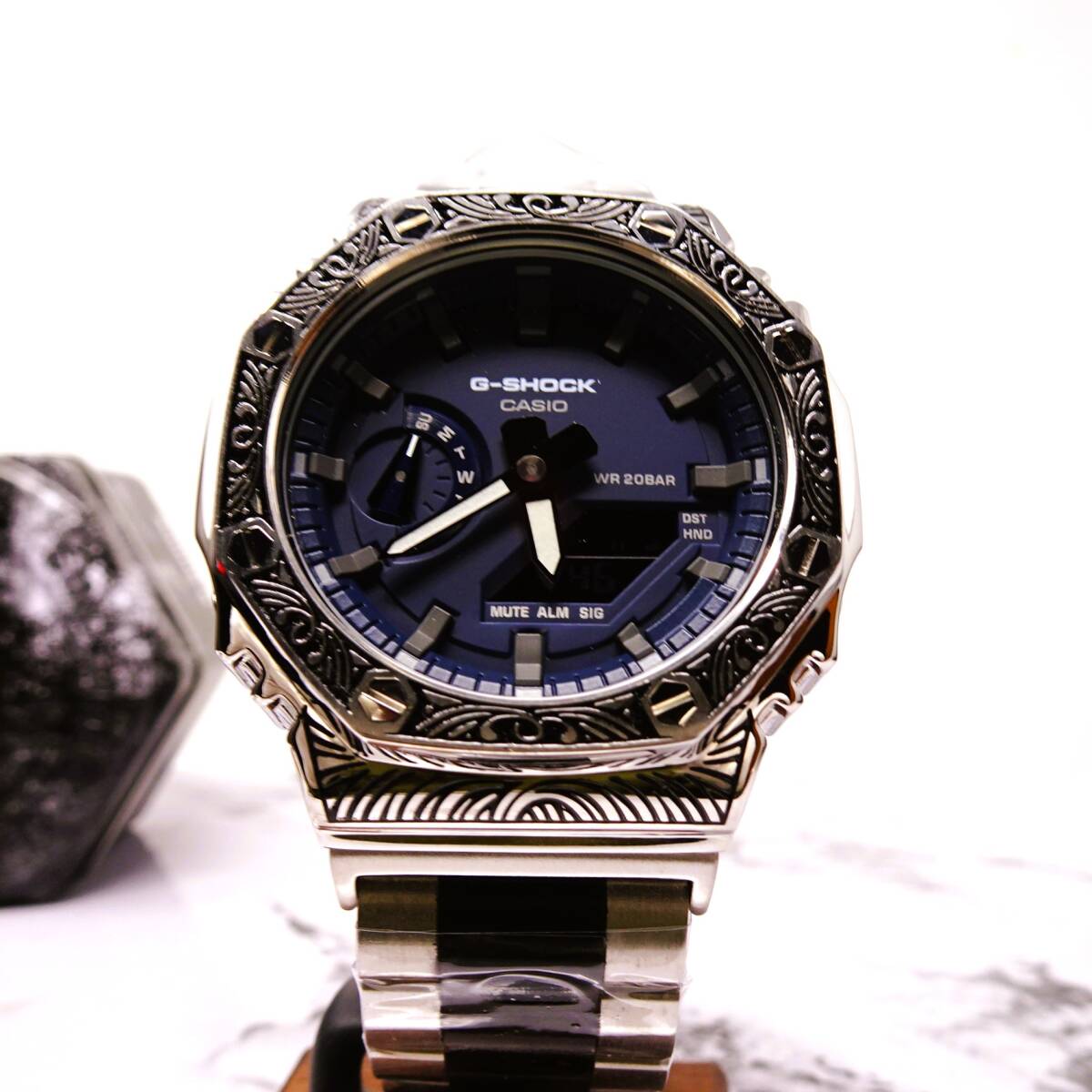 〓新品〓GショックCUSTOM・MADE腕時計本体付GA2100ステンレス製 〓新品〓GショックCUSTOM・MADE腕時計本体付GA2100ステンレス製