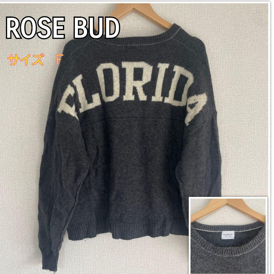 ROSE BUD FLORIDA　セーター　ニット　 フリーサイズ ダークグレー