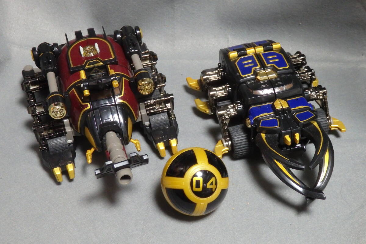 ★中古 バンダイ製 忍風戦隊ハリケンジャー DX迅雷合体 ゴウライジン 遊び方説明書付 轟雷神