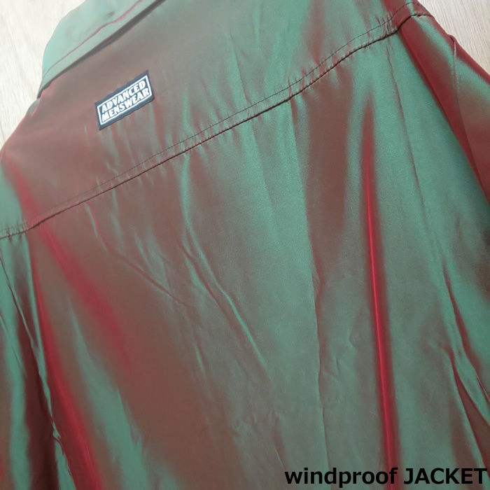 【特価！セール！】WINDPROOF　防風(fēng)ジップアップ ジャケット　ADVANCED　MENSWEAR　E72304ータマムシカラーー Mサイズ