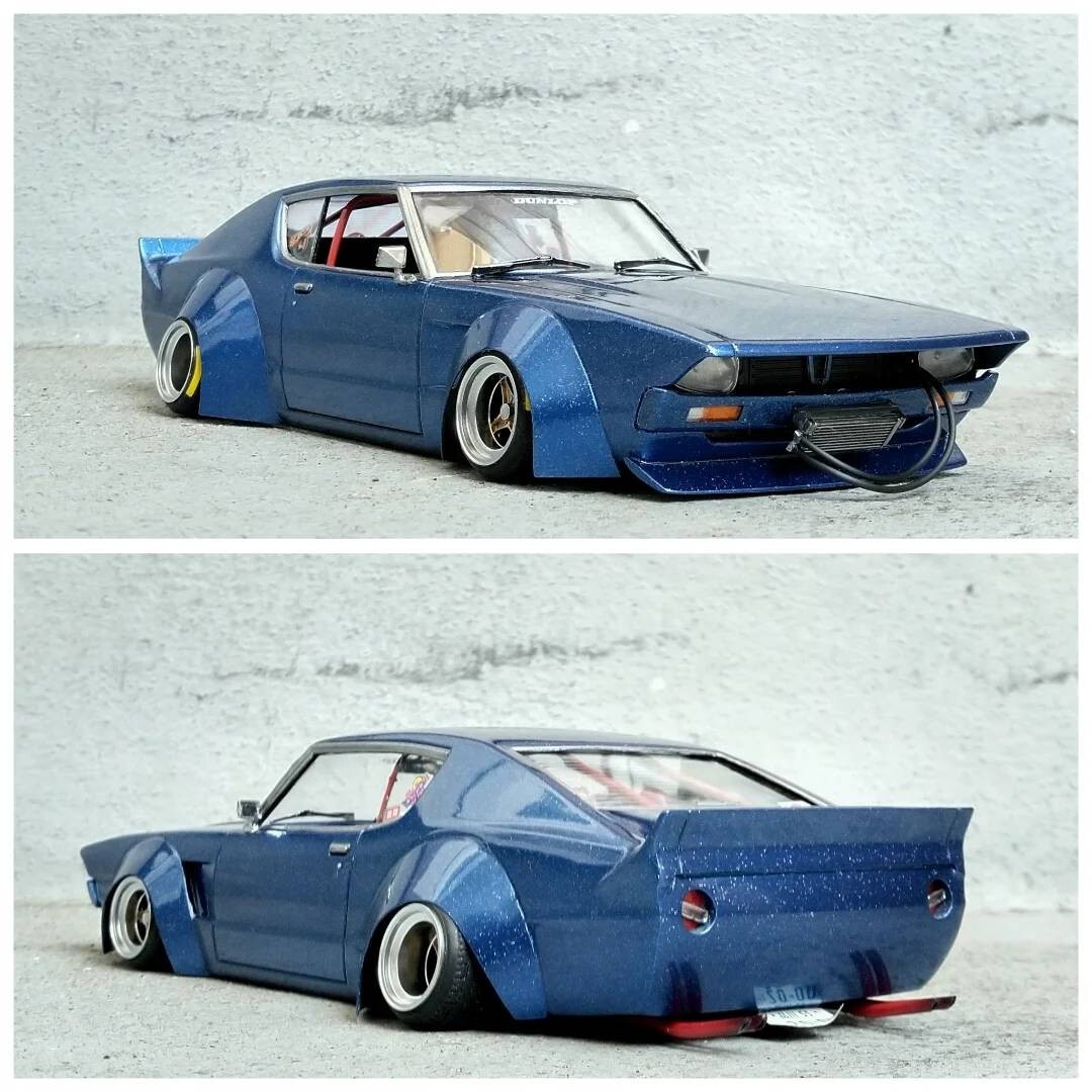 アオシマ製1/24ケンメリ完成品(旧車.街道レーサー.チバラギ.族車 アオシマ製1/24ケンメリ完成品(旧車.街道レーサー.チバラギ.族車