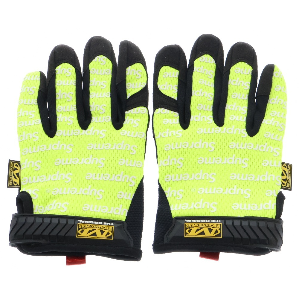 シュプリーム 17SS ×Mechanix Wear Original Work Gloves Yellow メカニックスウェア オリジナル ワーク グローブ 手袋 ネオンイエロー