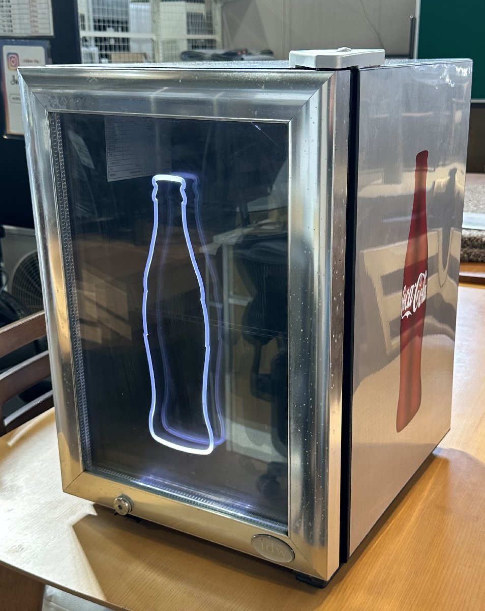 used 2016 動作品 idw GS-1.5 カウンタートップクーラー CocaCola コカ?コーラ 卓上冷蔵ショーケース ビバレッジクーラー ネオン店舗什器