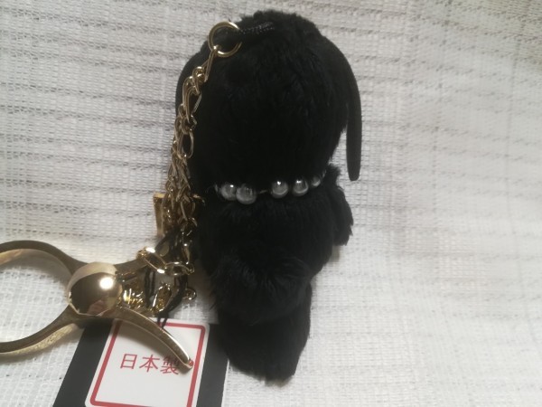 * новый товар * Anna Sui / симпатичный перчатка держатель зажим / мягкая игрушка ... чёрный / сумка очарование 