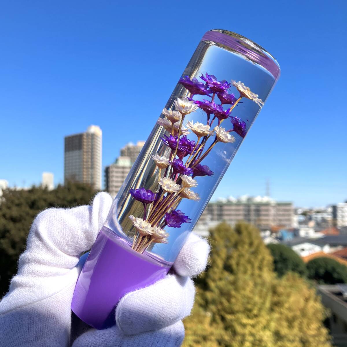 汎用 水中花 シフトノブ 延長 當時物 エクステンション パープル スポコン ドリフト サーキット 舊車 軽トラ デコトラ ライクワイズ 紫