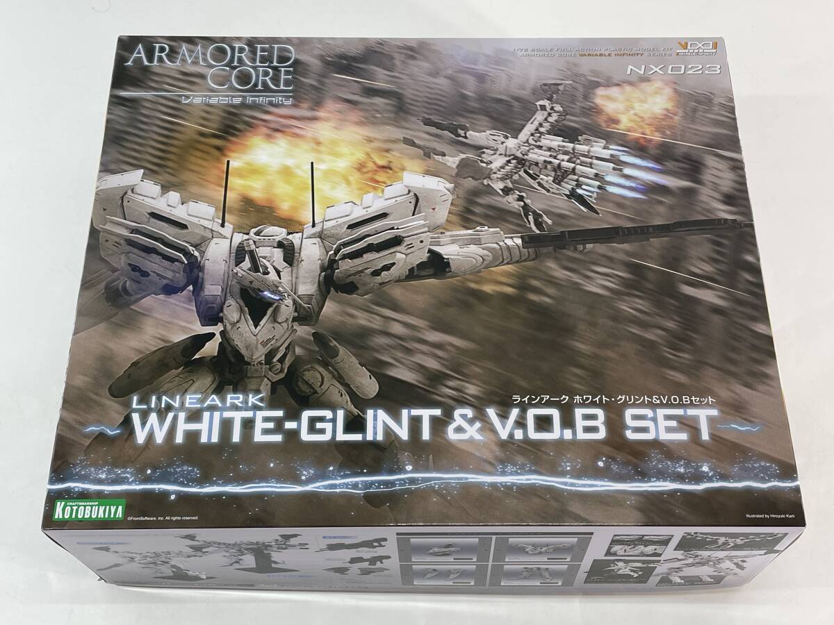 ★【同梱不可】未組立 コトブキヤ V.I. 1/72 アーマード・コア ラインアーク ホワイト・グリント & V.O.Bセット