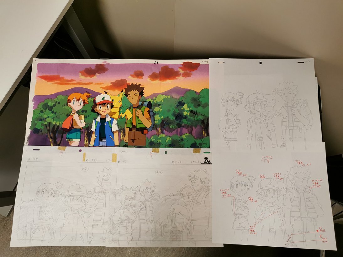 ポケモン ポケットモンスター 直筆背景画 セル画 A2 ポケモンポケットモンスター直筆背景画セル画A2