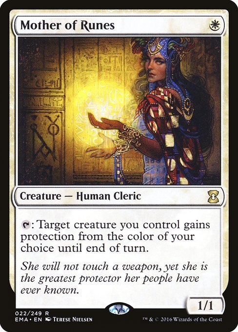 MTG ■白/英語版■ 《ルーンの母/Mother of Runes》★FOIL★ エターナルマスターズ EMA