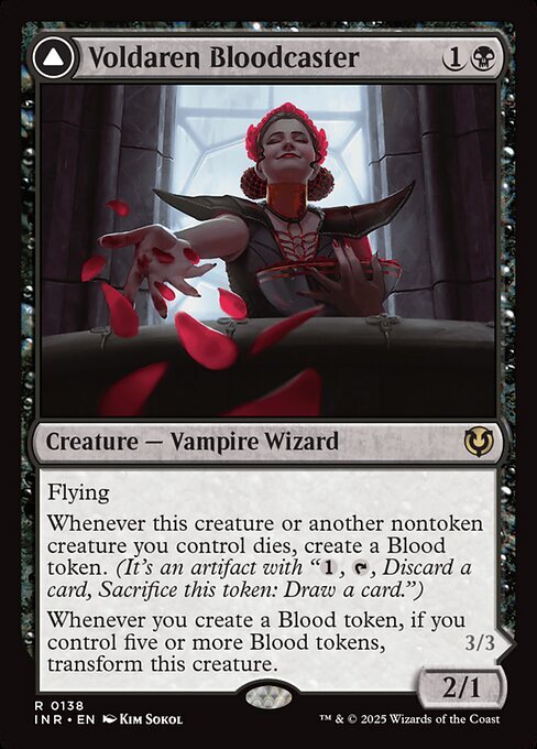 MTG ■黒/英語版■(138)《ヴォルダーレンの投血士/Voldaren Bloodcaster》★FOIL★ イニストラード：リマスター 黒R