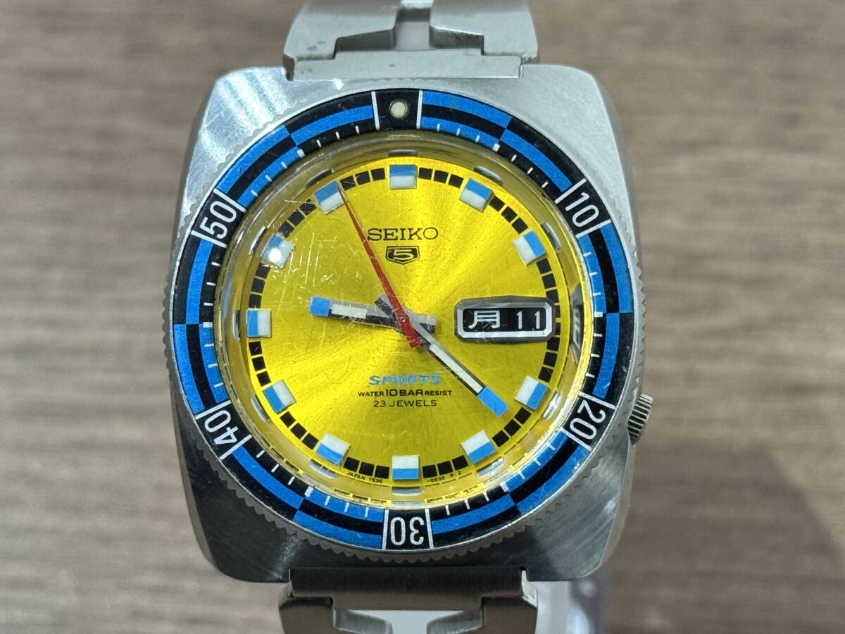 希少 SEIKO 5 SPORTS RALLY DIVER YELLOW DIAL セイコー 5 希少 SEIKO 5 SPORTS RALLY DIVER YELLOW DIAL セイコー 5