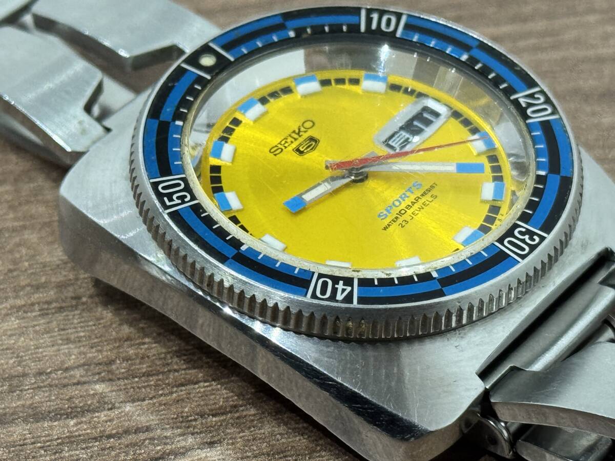希少 SEIKO 5 SPORTS RALLY DIVER YELLOW DIAL セイコー 5 希少 SEIKO 5 SPORTS RALLY DIVER YELLOW DIAL セイコー 5