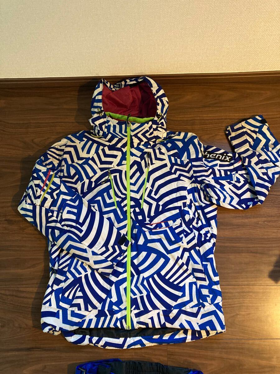 中古】【美品】phenix スキーウェア 上下 Lサイズ レーシング 中古】【美品】phenix スキーウェア 上下 Lサイズ レーシング