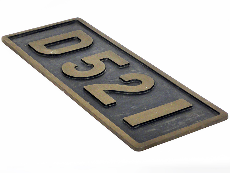 D521 ナンバープレート 砲金製 国鉄 SL 蒸気機関車 鉄道部品 D521 ナンバープレート 砲金製 国鉄 SL 蒸気機関車 鉄道部品