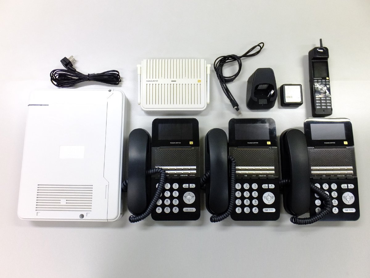 ナカヨ（NAKAYO）/ 主装置 / NYC-2S-ME / 12ボタン標準電話機（黒） / NYC-12Si-SDB / NYC-8Si-DCLLB / ビジネスフォン