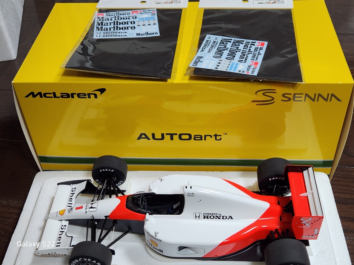 オートアート 1/18 マクラーレン ホンダ MP4/6 No.1 アイルトン オートアート 1/18 マクラーレン ホンダ MP4/6 No.1 アイルトン