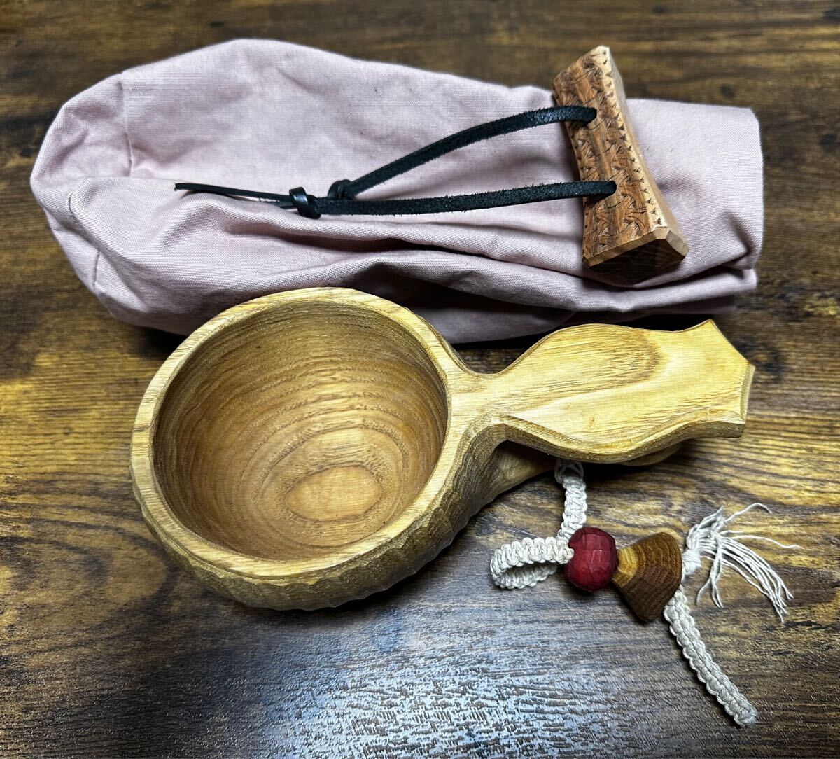 ★ForestHeroes フォレストヒーローズ★ハンドメイド★ククサ名栗★ハンドメイド★使用品極美品