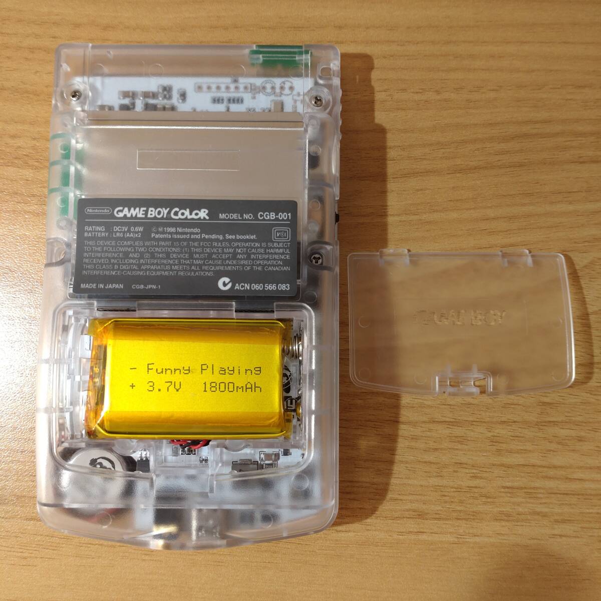 FPGBC ゲームボーイカラー クリア ips液晶 バックライト GBC IPS FPGBC ゲームボーイカラー クリア ips液晶 バックライト GBC IPS