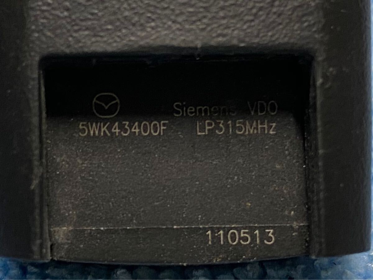  бесплатная доставка Mazda оригинальный "умный" ключ 2 кнопка печать 5WK43400F Verisa Demio Axela Atenza и т.п. дистанционный ключ дистанционный пульт анонимность рассылка 