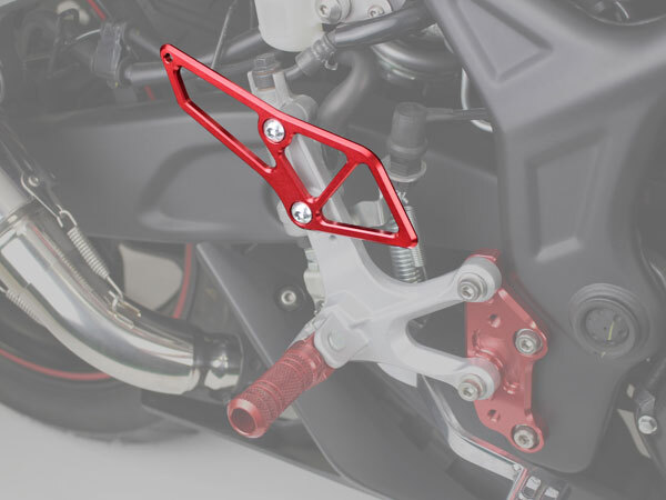 ポッシュフェイス POSH Faith アルミマシンドヒールガード YZF-R25/A、MT-25用 レッド 066070-02_画像3