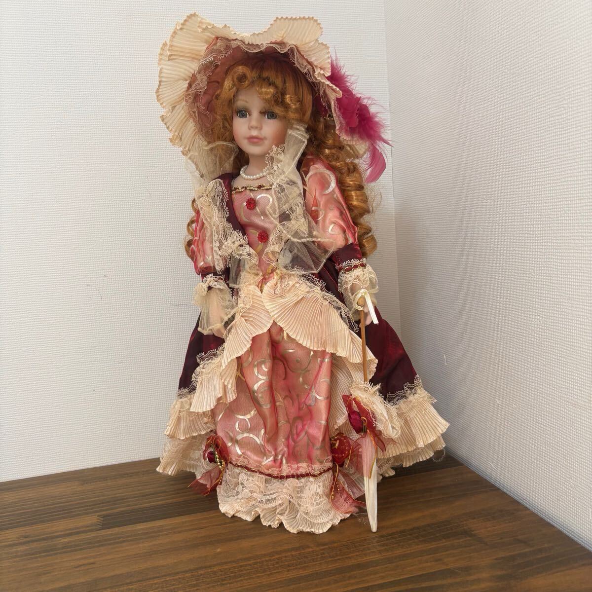 アンティーク ビスクドール 西洋人形 Doll ピンクドレス 40cm アンティーク ビスクドール 西洋人形 Doll ピンクドレス 40cm