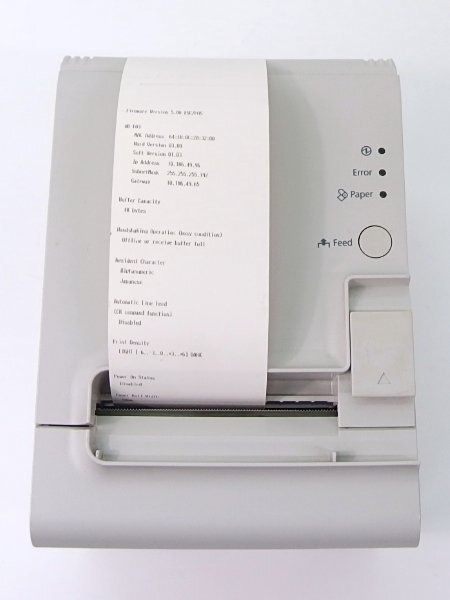 #β 3 шт. поступление EPSON/ Epson термический принтер TM-T90Ⅱ 121 M313B USB/100BASE-TX/DK печать знак хороший резчик есть 58mm [B разряд ][0123-01]