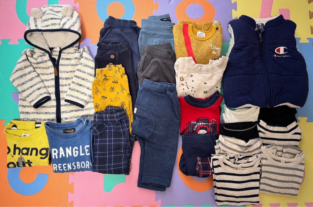 男の子　まとめ売り　サイズ70-80 春秋冬用　22点セット