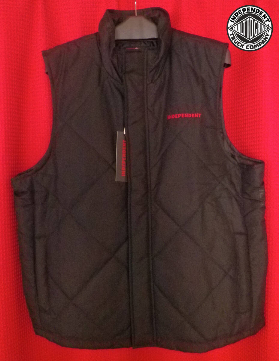 INDEPENDENT HOLLOWAY VEST PUFFY TOP L キルティングベスト VANS THRASHER SANTA CRUZ ANTIHERO CREATURE SUPREME STUSSY Deviluse MXMXM