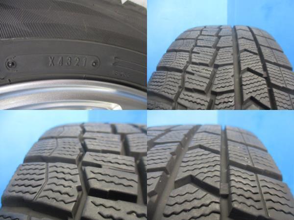 4шт.@2021 год производства б/у зимние шины Dunlop WINTERMAXX WM02 185/60R15 легкосплавные колесные диски 15 дюймовый 5.5J +50 100 4H Fit 