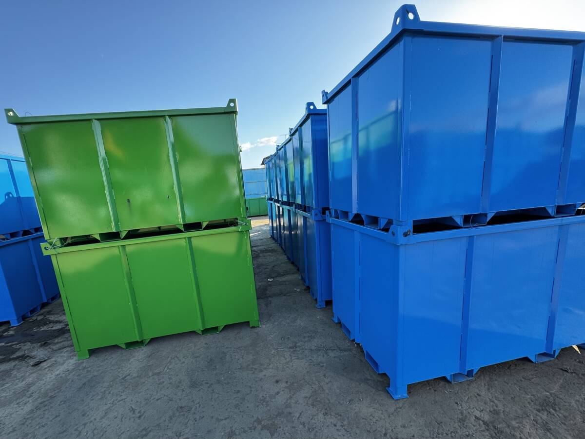 N0013 baccan металлический коробка промышленные отходы box утилизация box 2 кубических метров зеленый вильчатый подъемник / подвешивание ниже соответствует сложенный накладывающийся возможность дренаж дыра 