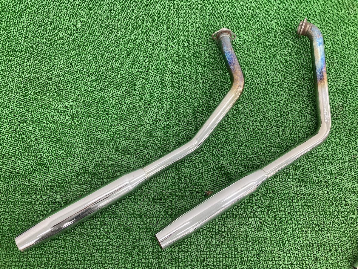 ソフテイル マフラー 社外 中古 バイク 部品 ハーレー TC88 2.5インチテーパードマフラー スチール カスタム素材に 品薄