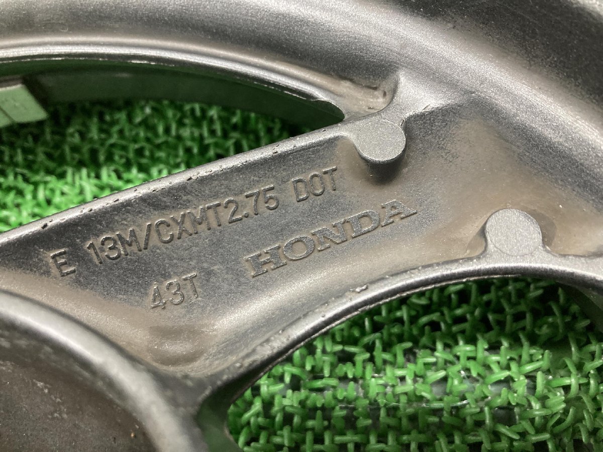 フォルツァ ホイール 前后 43T/45T ホンダ 純正 中古 バイク 部品 MF08 43T 45T セット タイヤ ノーマルキャスト 車検 Genuine