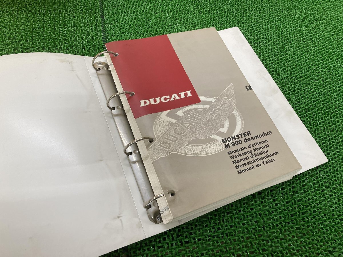  Monstar M900tesmodue руководство по обслуживанию Ducati стандартный б/у мотоцикл сервисная книжка схема проводки есть MONSTER desmodue DUCATI