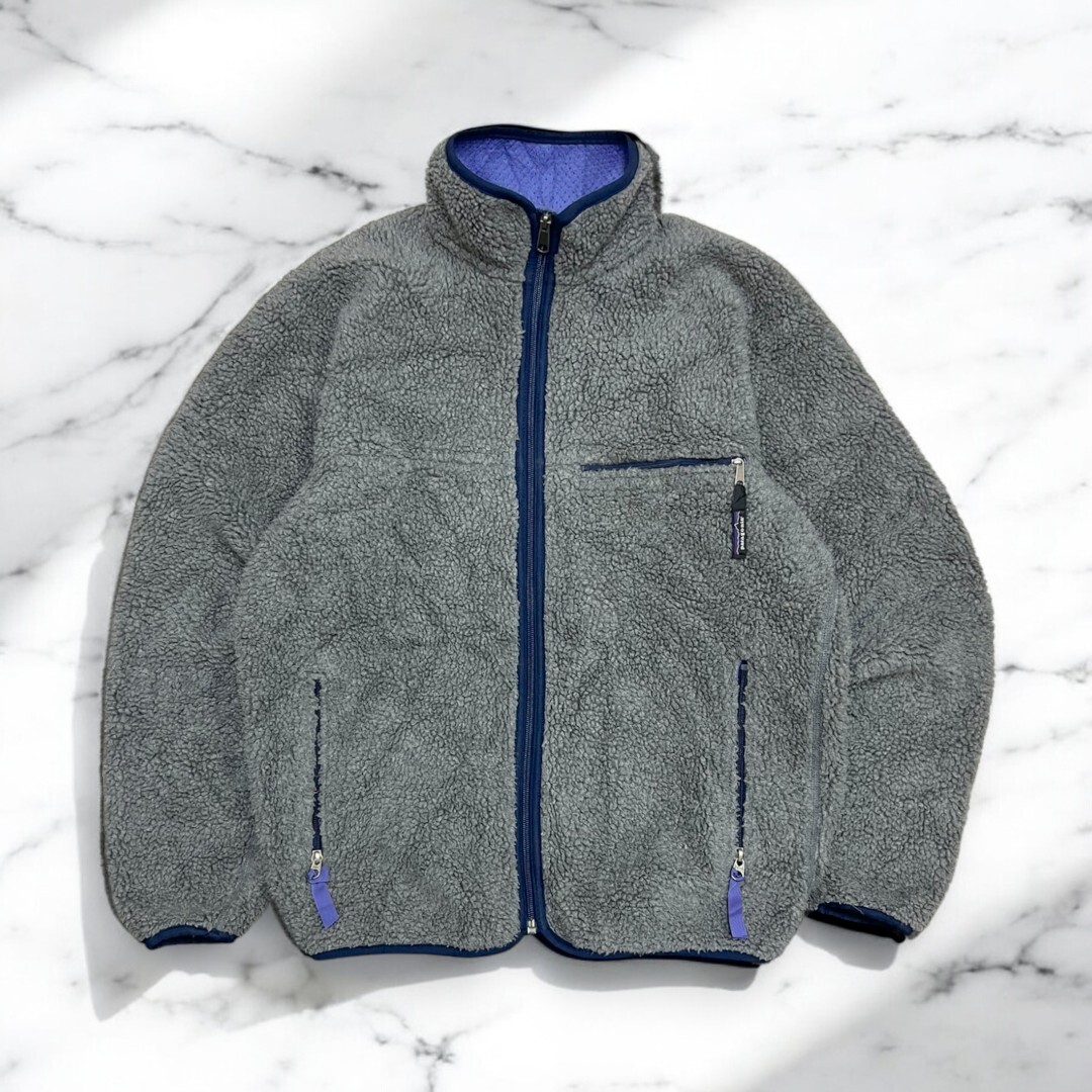 古着 90s USA製 PATAGONIA FLEECE JACKET GREY パタゴニア 古着 90s USA製 PATAGONIA FLEECE JACKET GREY パタゴニア