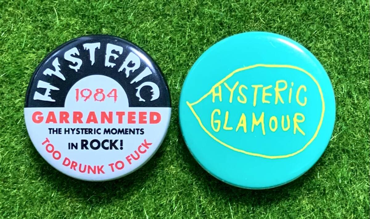 即決☆ヒステリックグラマー☆正規品☆新品☆缶バッジ☆2点セット☆HYSTERIC GLAMOUR☆ヒスグラ☆4