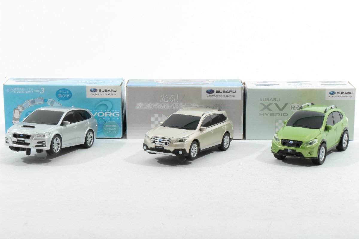 SUBARU/スバル ＊ ぶつからないミニカー EyeSight [OUTBACK] [LEVORG] [XV HYBRID] ３台セット ＊ #1319