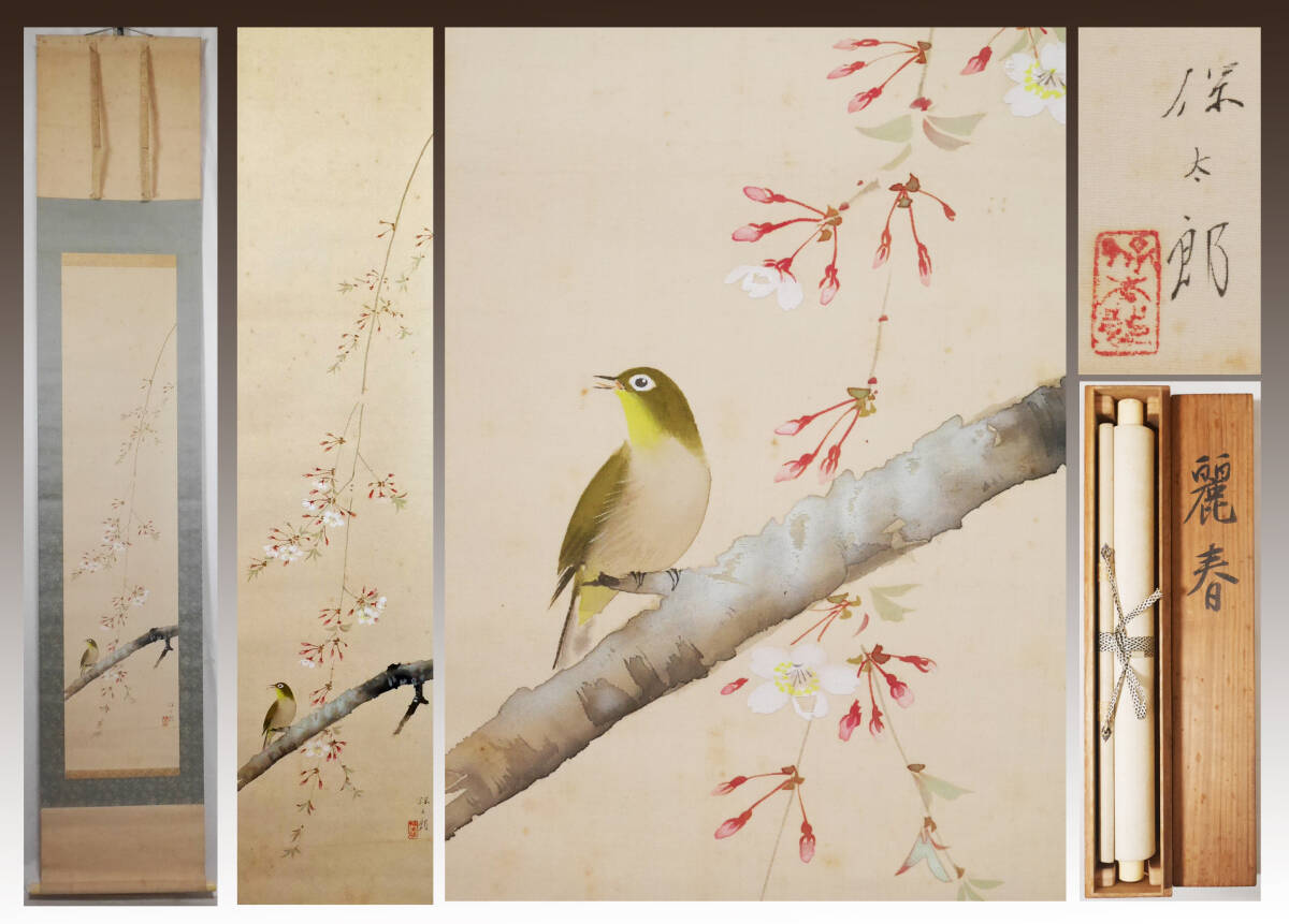 野々内安太郎画伯 軸装 芙蓉