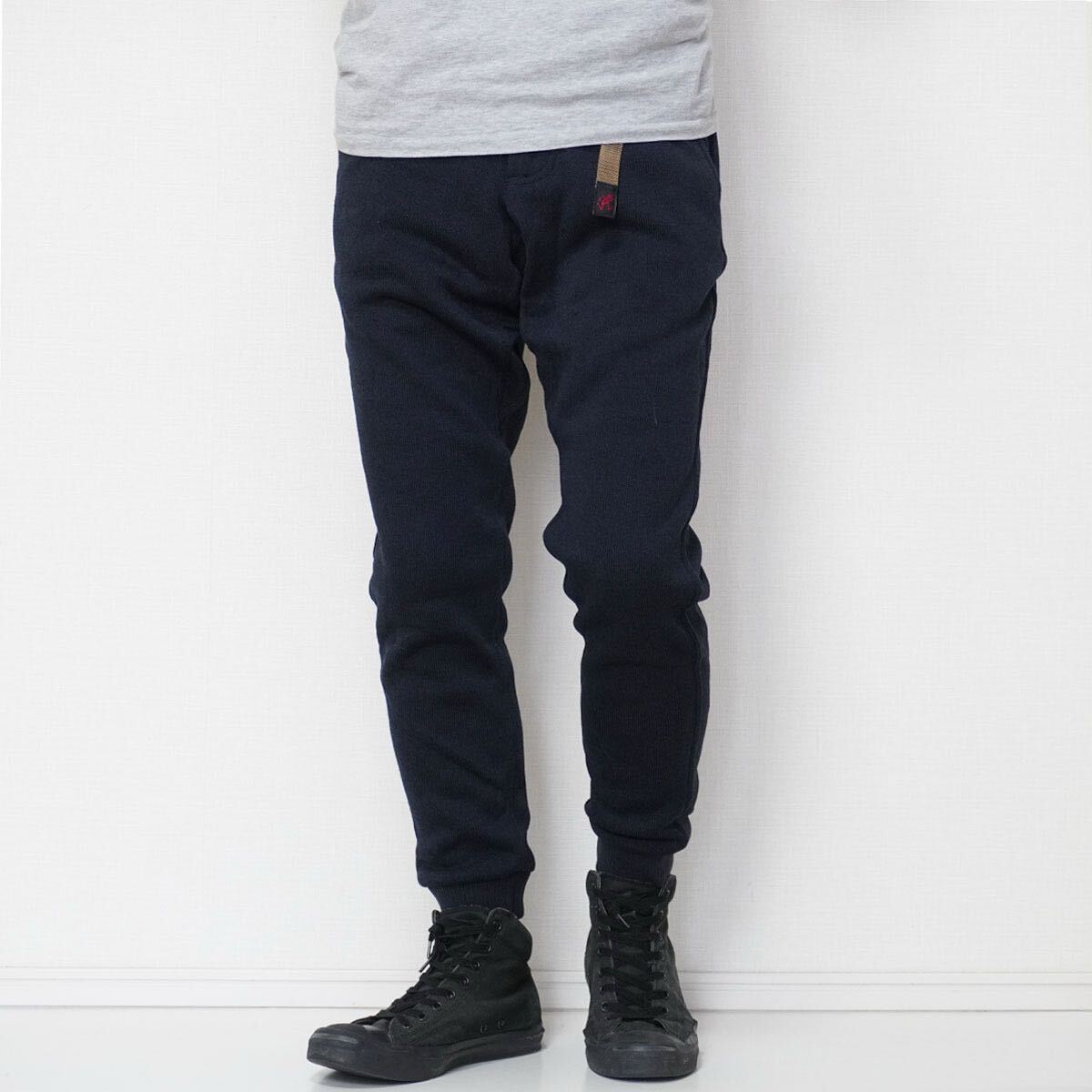 GRAMICCI FLEECE NARROW RIB PANTS【F】DARK NAVY グラミチ フリースナローリブパンツ ジョガー アウトドア スリム ネイビー GUP-17F007