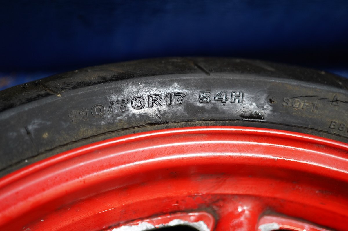 CBR250RR MC22* переднее колесо 110/70 R17* осмотр )HONDA CBR400RR MC19 2 dabo*7R012264