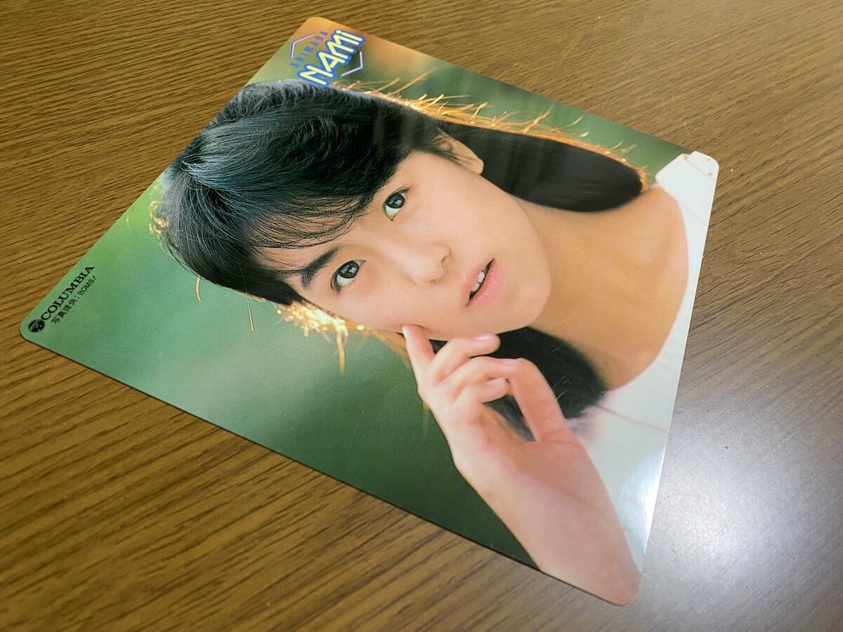 新品 未使用 非売品 島田奈美 下敷き BOMB! ボム 当時物 レトロ 昭和 レア 販促 ノベルティ プロモーション Colombia ミニ下敷き プラ製_画像2