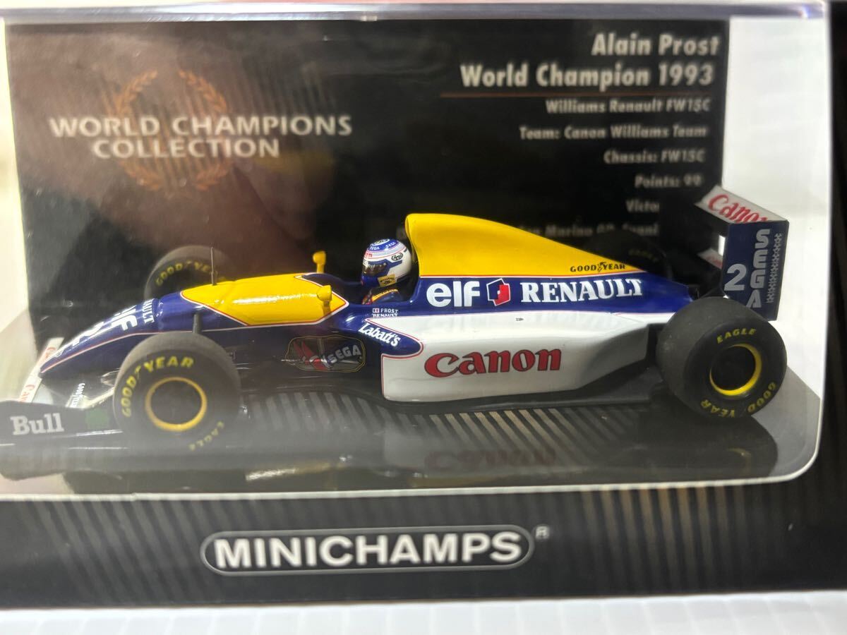 ミニチャンプス1/43 キヤノン・ウィリアムズ・ルノー FW15C #2 アラン・プロスト 1993年ワールドチャンピオン WORLD CHAMPIONS COLLECTION