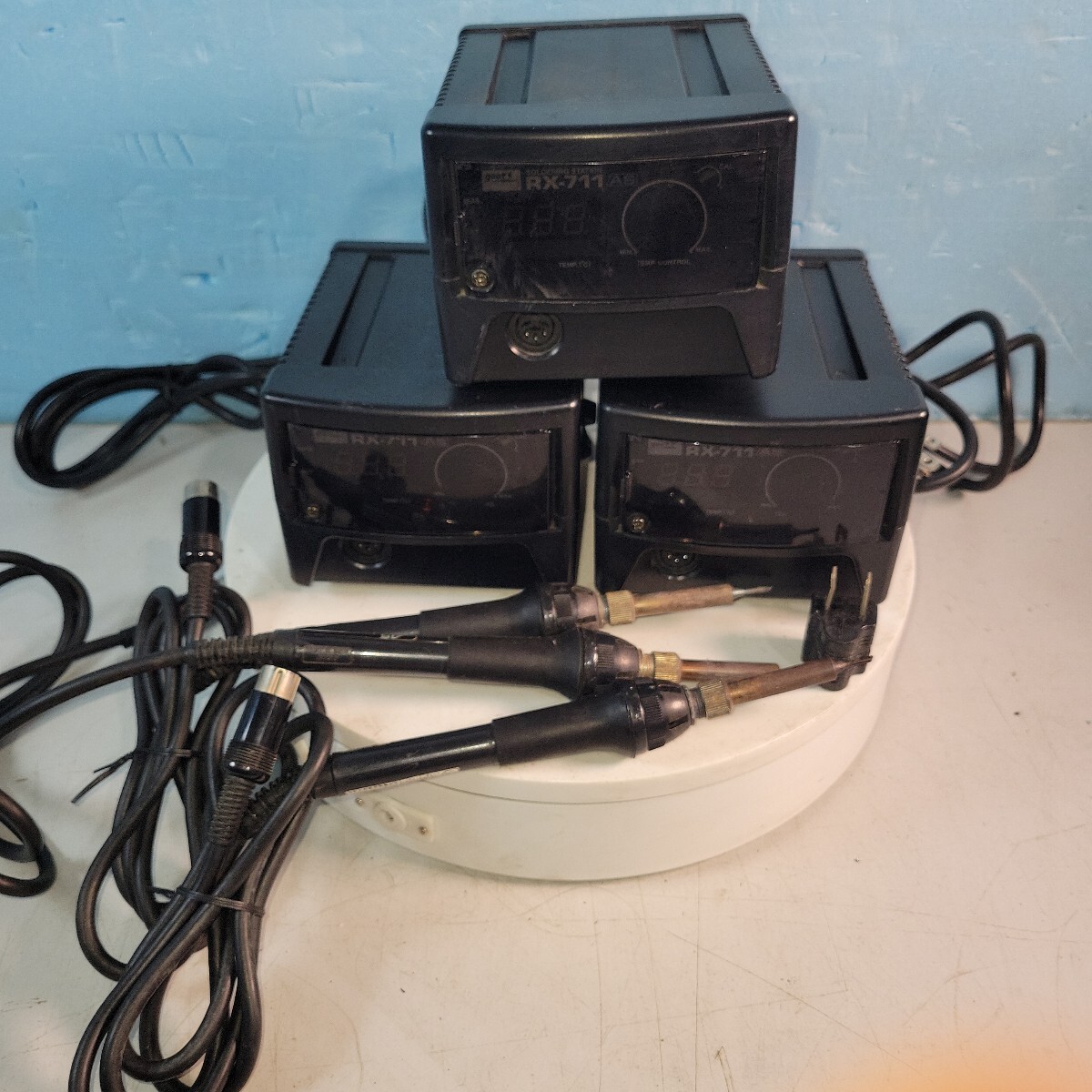 goot RX-711AS SOLDERING STATION 3台まとめ売り ステーション型 goot RX-711AS SOLDERING STATION 3台まとめ売り ステーション型