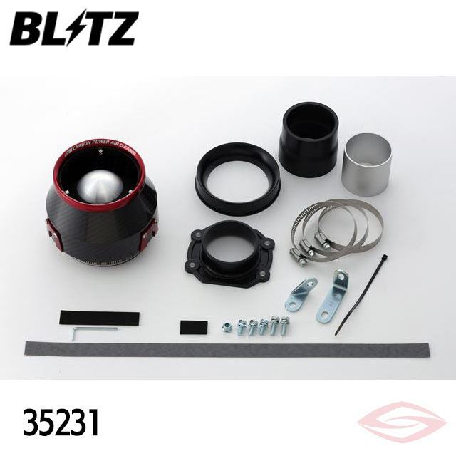 BLITZ カーボンパワー エアクリーナー スカイライン(SKYLINE) (35231)ブリッツ コアタイプ