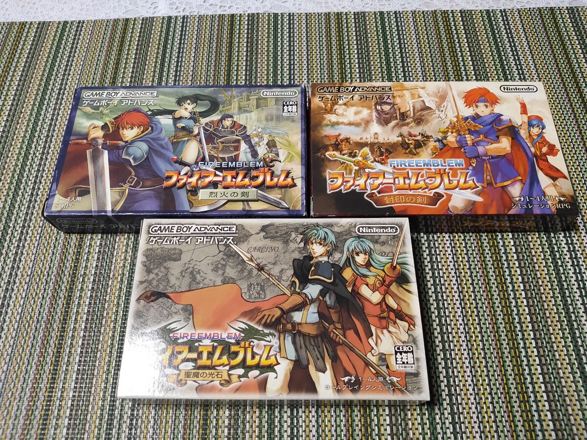 GBA ファイアーエムブレム 封印の剣 烈火の剣 聖魔の光石 3本 GBA ファイアーエムブレム 封印の剣 烈火の剣 聖魔の光石 3本
