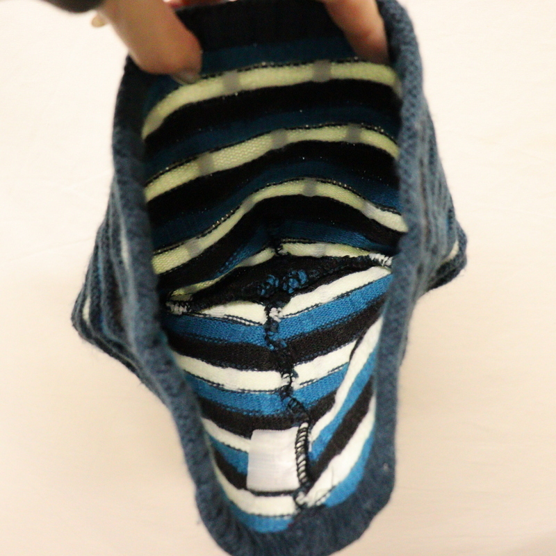 CAP171 90sビンテージ ニットキャップ□1990年代製 ネイビー 3D CAP171 90sビンテージ ニットキャップ□1990年代製 ネイビー 3D