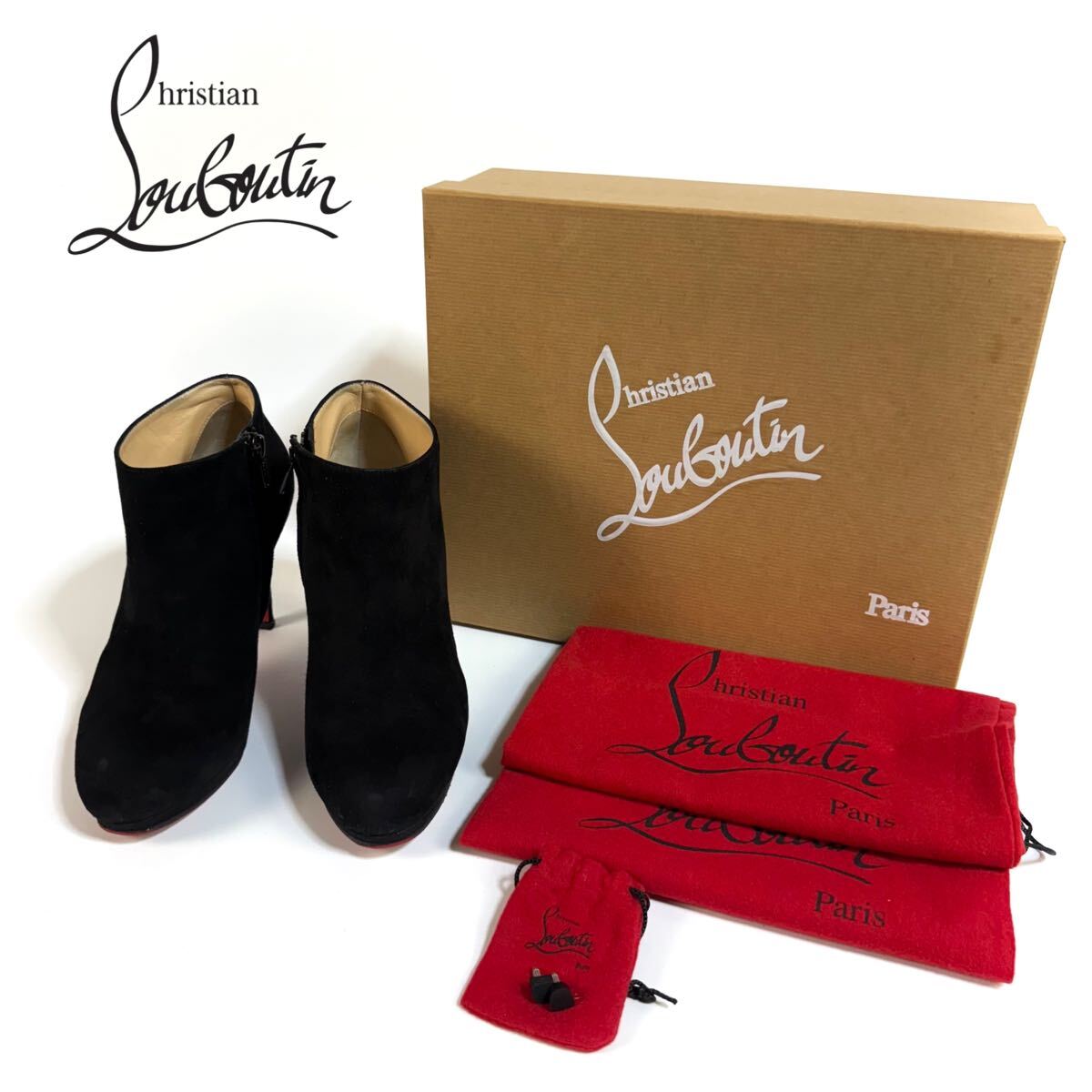 美品】ChristianLouboutin ルブタンブーツミズノザクラフトThe 美品】ChristianLouboutin ルブタンブーツミズノザクラフトThe
