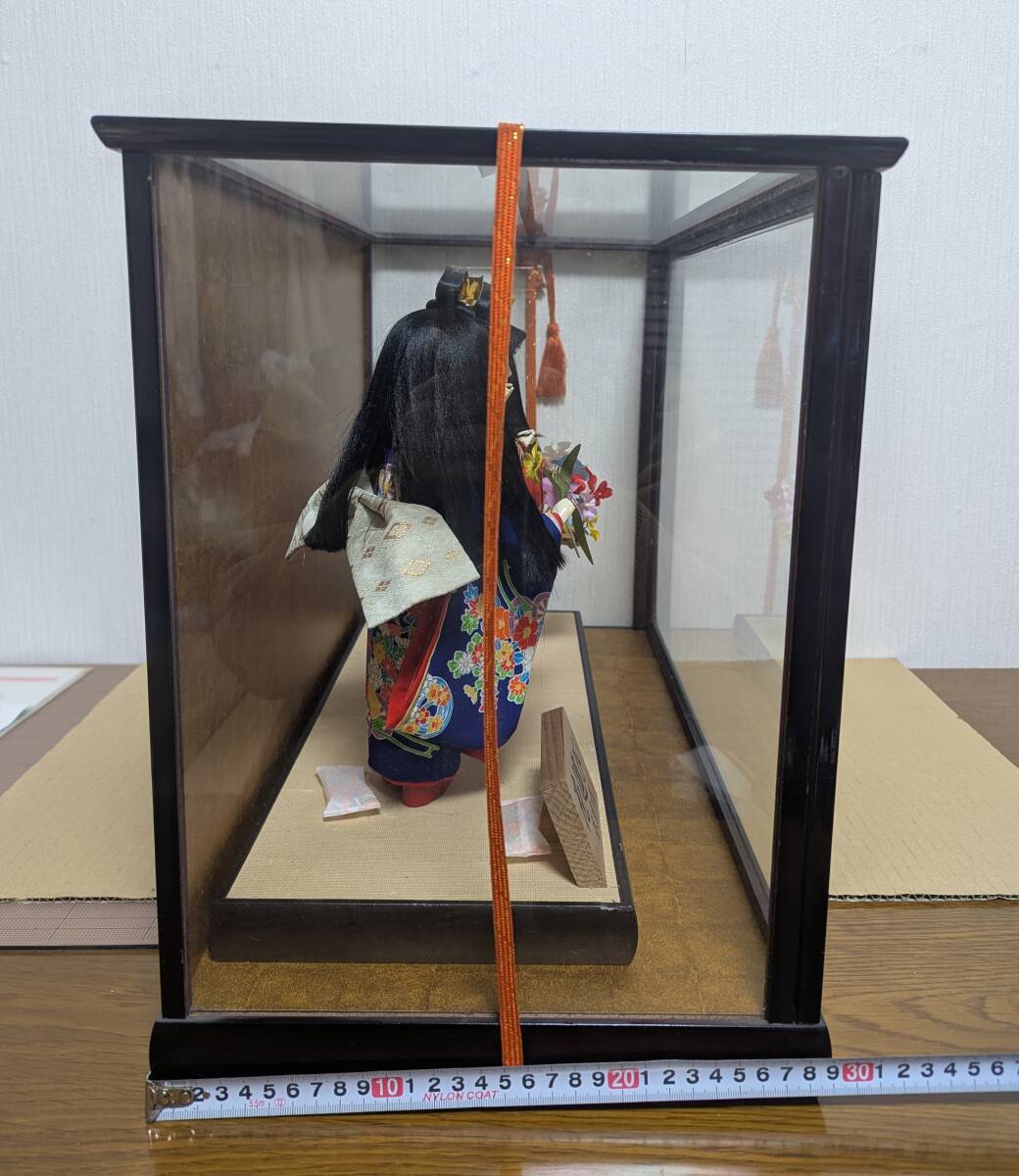 昭和レトロ 當(dāng)時(shí)品 春光作 花游び 縁起物 ひな祭り 雛人形 舞踴人形 日本人形 ひなだん お祝い 舞姫 人形ケース 著物 日本踴り 鼓 和室飾り