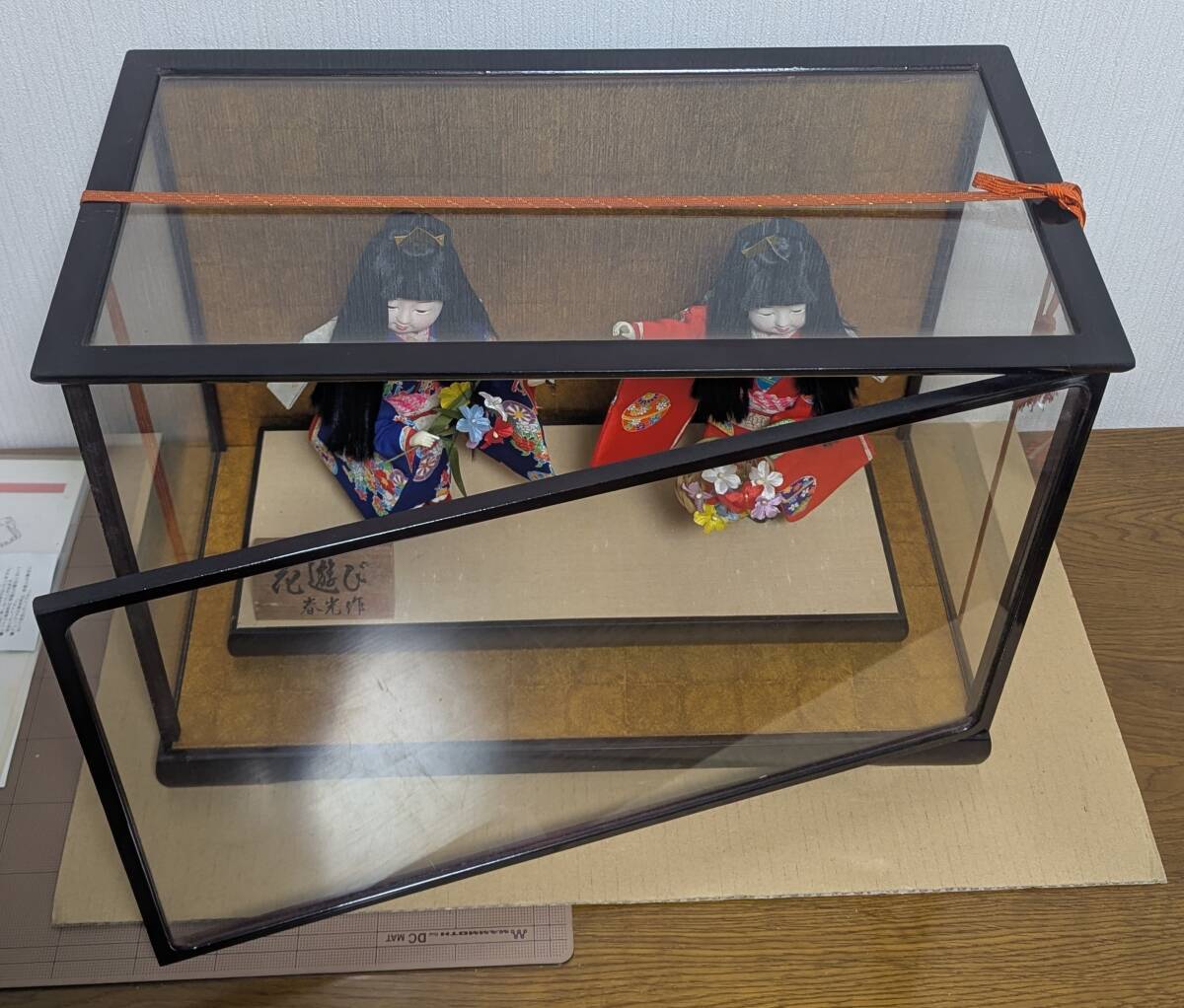 昭和レトロ 當(dāng)時(shí)品 春光作 花游び 縁起物 ひな祭り 雛人形 舞踴人形 日本人形 ひなだん お祝い 舞姫 人形ケース 著物 日本踴り 鼓 和室飾り