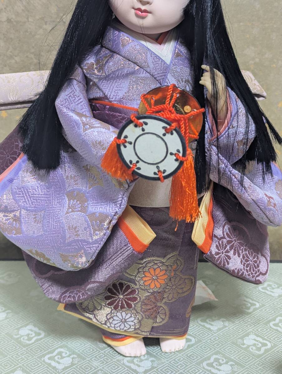 昭和レトロ 當(dāng)時(shí)品 縁起物 ひな祭り 雛人形 舞踴人形 日本人形 ひなだん ひな壇 舞姫 人形ケース あやの 著物 日本踴り 鼓 和室飾り
